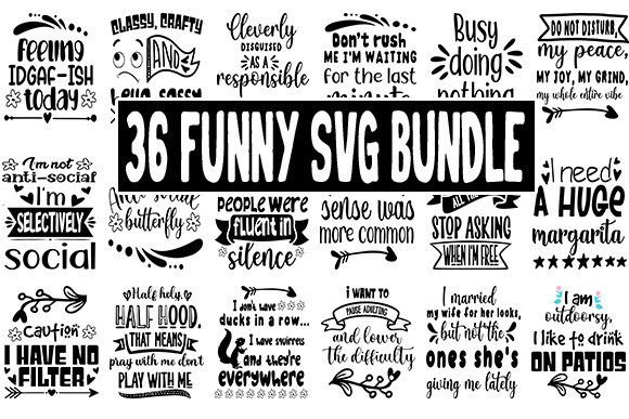 36 FUNNY Svg Bundle: A Crafts & Graphics Review for Sellers