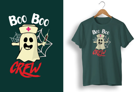 Boo Boo Crew Nurse Halloween T-Shirt Graphics for Crafters