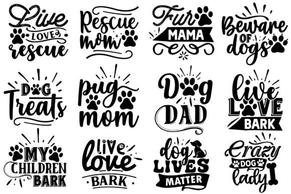 Funny Svg Bundle , Dog Quotes Svg Bundle for Graphics and Crafts