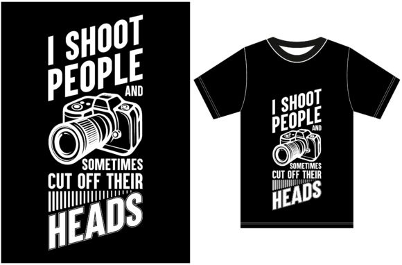 Photographer T-shirt Design: Camera Tees Graphics for Editorial Use