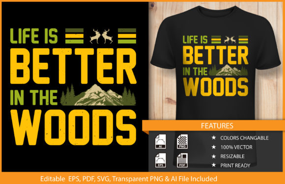 T-shirt Design Life is Better Hunting: A Seller's Review
