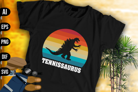 Tennissaurus Graphics and Print Templates for Local Brands